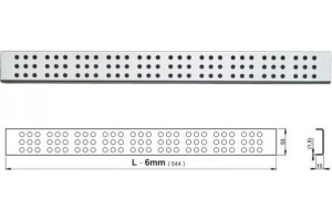 Решетка AlcaPlast Cube 550L глянцевая - 2