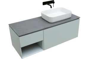 Тумба под раковину Allen Brau Infinity 120 R светло - зеленый матовый - 3