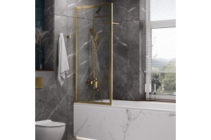 Abens 20W01-80 Brushed gold Fixed Стеклянная шторка - 2