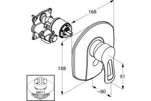 Смеситель Kludi MX 336550562 для душа - 3