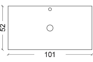 Столешница Armadi Art NeoArt Solid Glass Calacatta 100 белый - 2