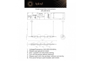 Подвесной светильник Aployt Noel APL.651.03.12 - 3