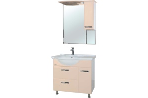 Зеркало-шкаф Bellezza Балтика 90 R бежевый - 2