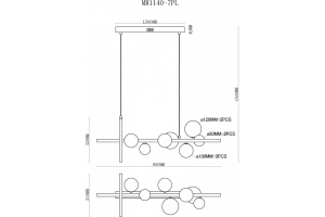Подвесная люстра MyFar George MR1140-7PL - 3