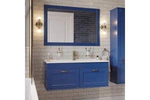 Мебель для ванной Sanflor Ванесса 105 подвесная, индиго