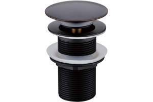 Донный клапан для раковины Boheme Black 612-B без перелива