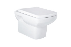 Подвесной унитаз Gural Vit Nero белый с сиденьем микролифт