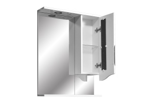 Зеркало-шкаф Stella Polar Сильва 60 R с подсветкой белый - 3