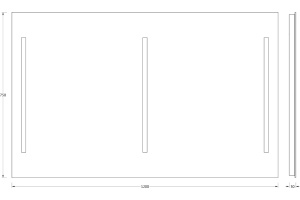 Зеркало в ванную Evoform  120 см (BY 2121) - 2