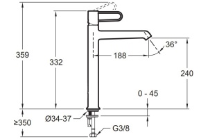 Смеситель для раковины Jacob Delafon Odeon Rive Gauche хром - 3