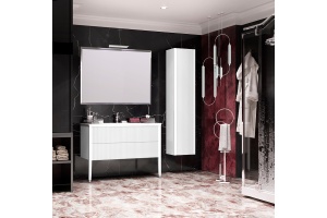 Комплект мебели напольный Opadiris Рубинно 120 белый