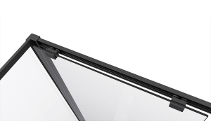 Душевой уголок Black&White Stellar Wind 100х100 черный матовый - 2