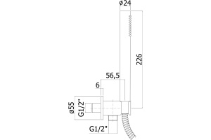 Душевой гарнитур Paffoni Master ZDUP094NO - 2