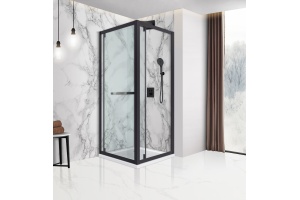 Душевая дверь в нишу Vincea Stile 90х200 L профиль сталь стекло прозрачное - 2