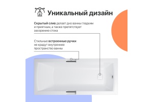 Акриловая ванна DIWO Дмитров 160x75 с ножками - 2