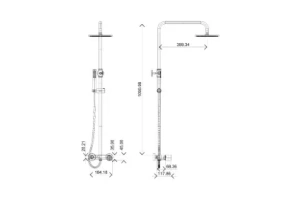 Душевая стойка Boheme Stick золото - 2