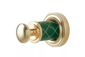 Крючок Boheme Murano золото с зеленым