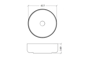  Раковина накладная Armadi Art NeoArt Corian 40 бежевый - 3