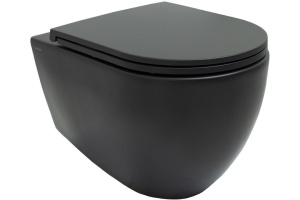 Чаша для подвесного унитаза Allen Brau Reality без сиденья черный матовый - 3