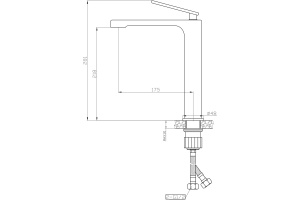 Смеситель Agger Beauty A2612100 для раковины - 2