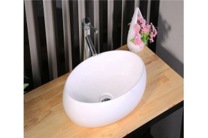 Раковина накладная Ceramalux N белый (9030В) - 2