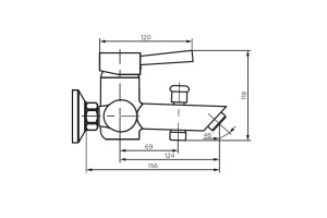 Смеситель Dorff Logic для ванны с душем, нержавеющая сталь - 3