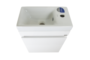 Тумба под раковину Misty Эко мини 40 белая глянцевая - 3