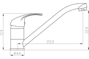 Смеситель Agger Move A0600000 для кухонной мойки - 3