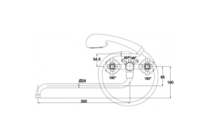 Смеситель Kaiser Carlson Lux 11155 универсальный - 2