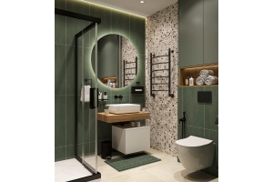 Мебель для ванной STWORKI Ольборг 80 столешница дуб французский, без отверстий, с тумбой 50, с раковиной STWORKI Soul 1 белой - 2