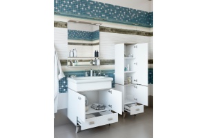 Тумба для комплекта Sanflor Бруно 70 белая, орегон - 3