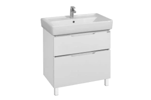 Тумба с раковиной Aquaton Дакота 80 белый - светлое дерево