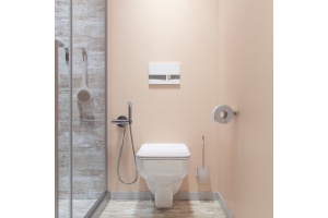 Клавиша смыва, универсальная, белый - 3