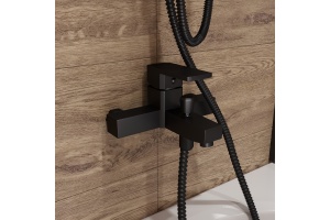 Смеситель для ванны с душем DIWO Суздаль SU-02b черный матовый - 2