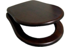 Крышка-сиденье Kerasan Retro темное дерево/хром (109040)