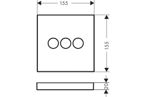 Переключатель потоков Hansgrohe ShowerSelect черный матовый - 2