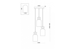 Подвесной светильник Freya Pitch FR5365PL-03CH - 2