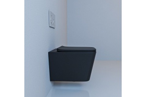 Унитаз подвесной Esbano Gartez с сиденьем микролифт, черный (ESUPGARTBM) - 3