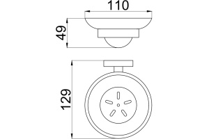 Мыльница Allen Brau Priority 6.31005-00 хром - 2