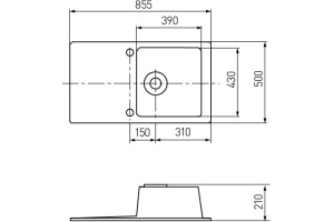 Мойка кухонная AQUATON Верона графит - 3