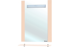 Зеркало Bellezza Берта подвесная 75 бежевое