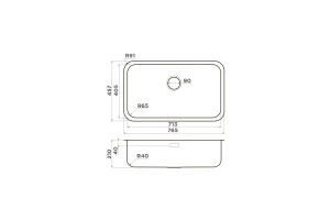 Мойка кухонная Omoikiri Omi нержавеющая сталь (4993500) - 2