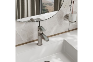 Смеситель для раковины WasserKRAFT Spree сталь матовый - 3