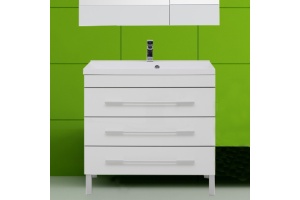 Тумба с раковиной Aquanet Верона 90 белая