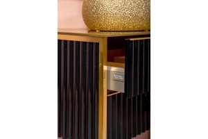 Тумба под раковину чашу Boheme Armadi Art Monaco 80 черный глянец - золото - 3
