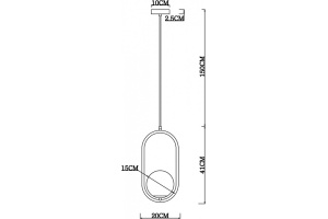 Подвесной светильник Arte Lamp Matisse A7745SP-1AB - 3