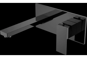 Смеситель для раковины Boheme Qubic сталь глянцевый