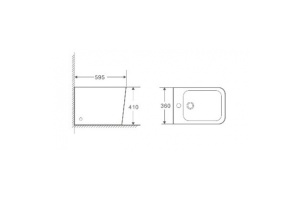 Биде напольное Weltwasser WW GELBACH 003 GL-WT белый (10000003744) - 2