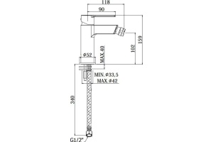 Смеситель Paffoni Ringo RIN131BO для биде - 2