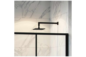 Верхний душ Excellent Slim 20х20 черный матовый - 2